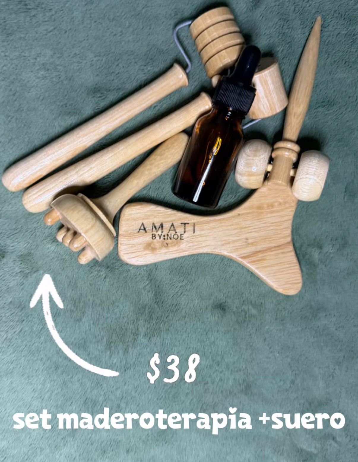 Set maderoterapia facial